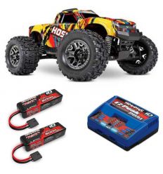 Pack Traxxas Hoss Solar Flare + Chargeur double + 2 batteries 3s 5000 mAh