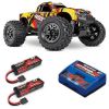 Pack Traxxas Hoss Solar Flare + Chargeur double + 2 batteries 3s 5000 mAh