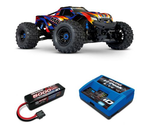 Pack Traxxas Wide-Maxx Jaune + Chargeur + batteries 4s 5000 mAh