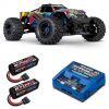 Pack Traxxas Wide-Maxx Rock n Roll + Chargeur + 2 batteries 4s 6700 mAh
