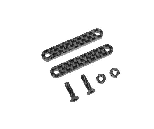 Team Corally - Raidisseur Chassis - AV - Pour réf. C-00180-022 - Graphite 2.5mm - 2 pcs ( C-00180-254 )