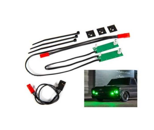 Kit complet led avant vert pour drag Slash ( TRX9496G )