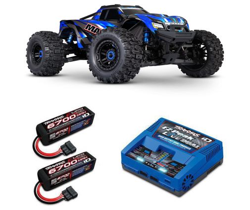 Pack Traxxas Wide-Maxx Rock n Roll + Chargeur + 2 batteries 4s 6700 mAh