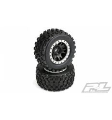 Proline Pneus Badlands MX43 X-Maxx + Jantes Pro-Loc (x2)  ( PL10131-13 )