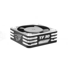 Team Corally - Ultra High Speed Cooling Fan TF-30 w/BEC connector - 30mm - Color Black - Silver ( C-53110-2 )