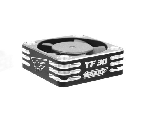 Team Corally - Ultra High Speed Cooling Fan TF-30 w/BEC connector - 30mm - Color Black - Silver ( C-53110-2 )