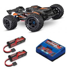 Pack Traxxas Sledge Orange + Chargeur double + 2 batteries 5000 mAh