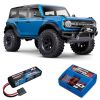 Pack Traxxas TRX-4 Bronco 2021 Bleu + Chargeur + Lipo 2s 5800