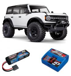 Pack Traxxas TRX-4 Bronco 2021 Blanc + Chargeur + Lipo 2s 5800