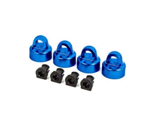 Bouchons d'amortisseur Alu anodisé bleu GT-MAXX (X4) – SLEDGE ( TRX9664X )