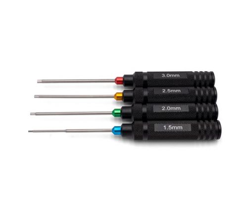 Kit de 4 tournevis Allen 1.5/2/2.5/3mm ( HTR-501 ) - Vosges Modélisme