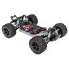 Traxxas Rustler - 4x4 - LEDS - 1/10 Brushed Stadium Truck TQ 2.4GHZ Rouge ( TRX67064-61-ORNG )