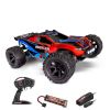 Traxxas Rustler - 4x4 - LEDS - 1/10 Brushed Stadium Truck TQ 2.4GHZ Rouge ( TRX67064-61-ORNG )