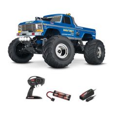 Traxxas Bigfoot - 4x2 - LEDS - 1/10 Brushed TQ 2.4GHZ Bleu ( TRX36034-61-R5 )