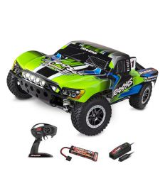 Traxxas Slash - 4x4 - LEDS - 1/10 Brushed TQ 2.4GHZ - iD - Vert ( TRX68054-61-GRN)