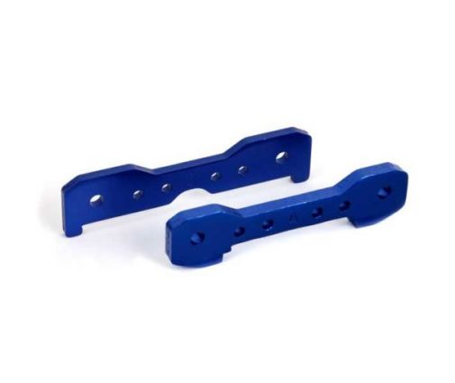 Supports Alu de tirants avant anodisés Bleu (X2) – SLEDGE ( TRX9527 )