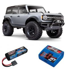 Pack Traxxas TRX-4 Bronco 2021 Gris + Chargeur + Lipo 2s 5800