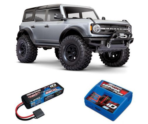 Pack Traxxas TRX-4 Bronco 2021 Gris + Chargeur + Lipo 2s 5800