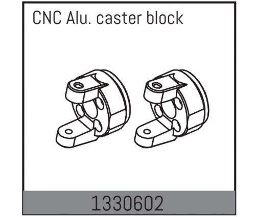 CNC ALu Caster Block  - Absima Yucatan ( 1330602 )