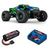 Pack Traxxas Wide-Maxx Vert + Chargeur + batteries 4s 5000 mAh