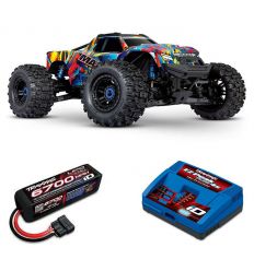 Pack Traxxas Wide-Maxx Rock n Roll + Chargeur + batteries 4s 5000 mAh