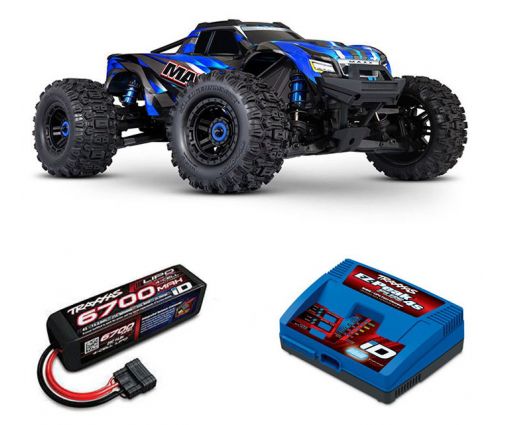 Pack Traxxas Wide-Maxx Rock n Roll + Chargeur + batteries 4s 5000 mAh