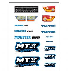 Planche stickers Bleue Funtek MTX ( FTK-21059 )