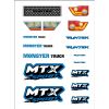Planche stickers Bleue Funtek MTX ( FTK-21059 )