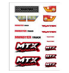 Planche stickers Rouge Funtek MTX ( FTK-21056 )