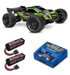 Pack Traxxas XRT 8s Vert + Chargeur + 2 batteries 4s 6700 mAh