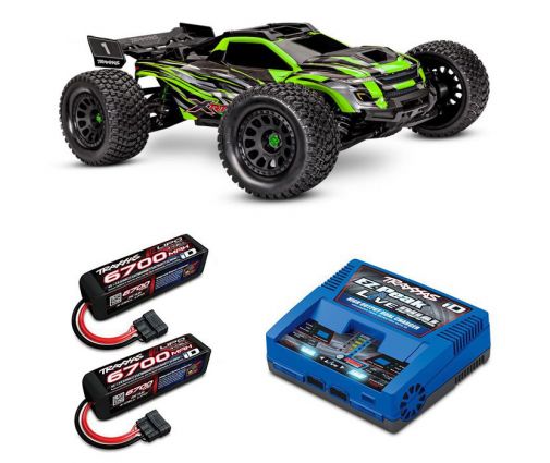 Pack Traxxas XRT 8s Vert + Chargeur + 2 batteries 4s 6700 mAh