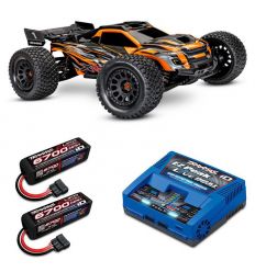 Pack Traxxas XRT 8s Orange + Chargeur + 2 batteries 4s 6700 mAh