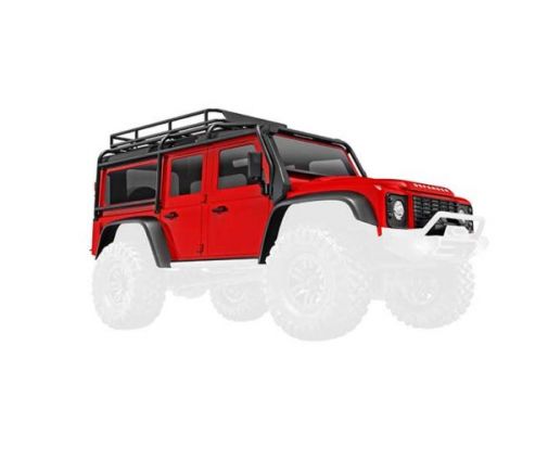 Carrosserie Land Rover Defender rouge – 1/18 ( TRX9712-RED )