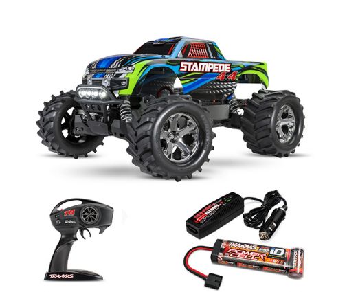 Traxxas Stampede - 4x4 - 1/10 Brushed TQ 2.4GHZ Bleu