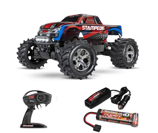 Traxxas Stampede - 4x4 - 1/10 Brushed TQ 2.4GHZ Rouge