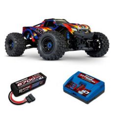 Pack Traxxas Wide-Maxx Jaune + Chargeur + batteries 4s 5000 mAh