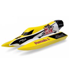 Bateau radiocommandé Mad Shark V2 Brushed Jaune RTR ( JW8203V2 )