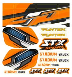 Planche stickers Funtek STX Sport orange ( FTK-21060 )