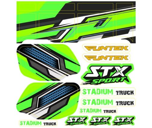 Planche stickers Funtek STX Sport verte ( FTK-21063 )
