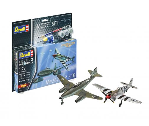 Model Set Avions Combat Set Me262 & P-5 ( 63711 )
