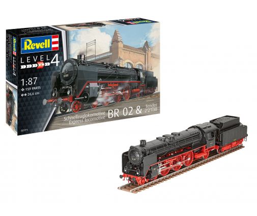 Revell Express Locomotive Br02 & Tender 2'2' T30 ( 02171 )