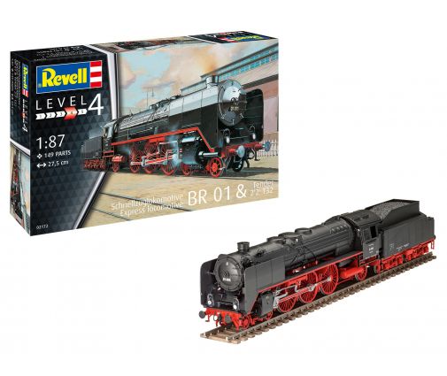 Revell Express Locomotive Br01 & Tender 2'2' T32 ( 02172 )