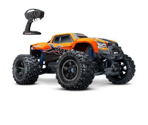 Pack Traxxas X-Maxx 8s Orange + Chargeur double + 2 batteries 4s 6700 mAh