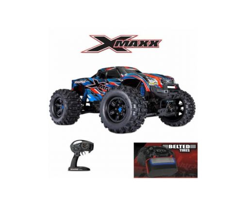 Pack Traxxas X-Maxx 8s BELTED + Chargeur double + 2 batteries 4s 6700 mAh