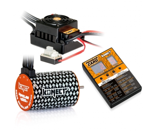 KONECT COMBO VARIATEUR BRUSHLESS 50A WP + MOTEUR 3652SL 4000KV + CARTE