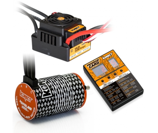 Konect Combo Variateur Brushless 150A WP + Moteur 4P 4268 1900KV + Carte