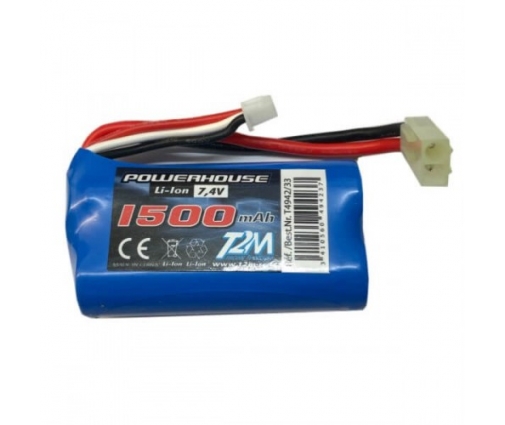 Batterie Li Ion 1500 mAh avec connecteur Tamiya Swinger ( T4942/33 ) -  Vosges Modélisme