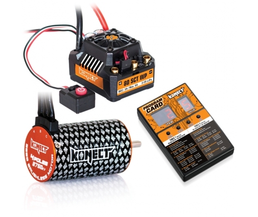 Konect Combo Variateur Brushless 80A SCT WP + Moteur 3660SL 2750KV + Carte