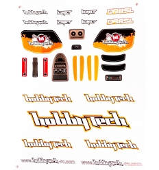 Planche de stickers Hobbytech DB8SL Orange