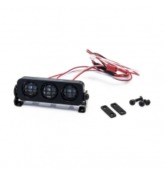 Rampe de projecteurs 3 LEDs rondesl en aluminium de 73mm